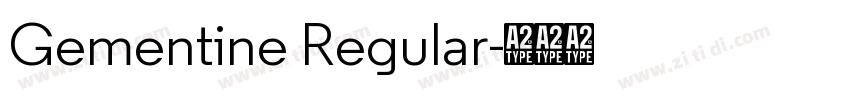 Gementine Regular字体转换